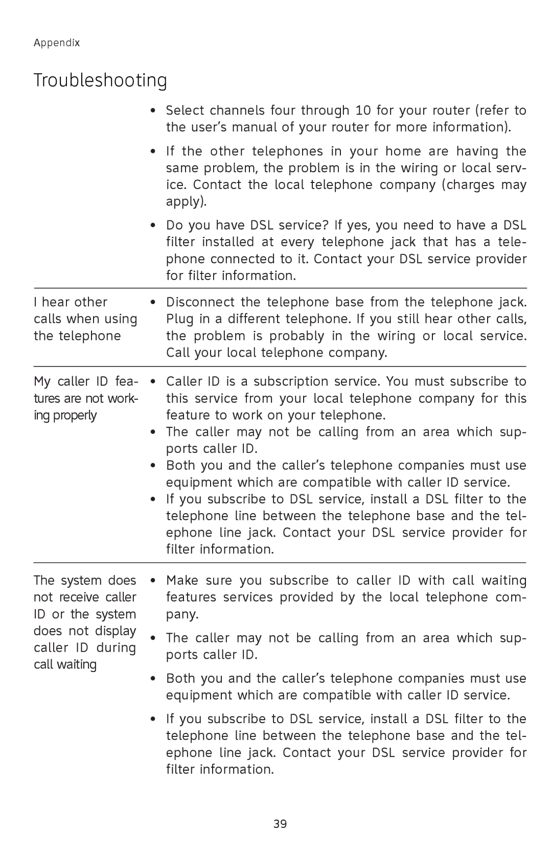 AT&T E5833B, E1833B, E1802B, E5802B user manual Select channels four through 10 for your router refer to 