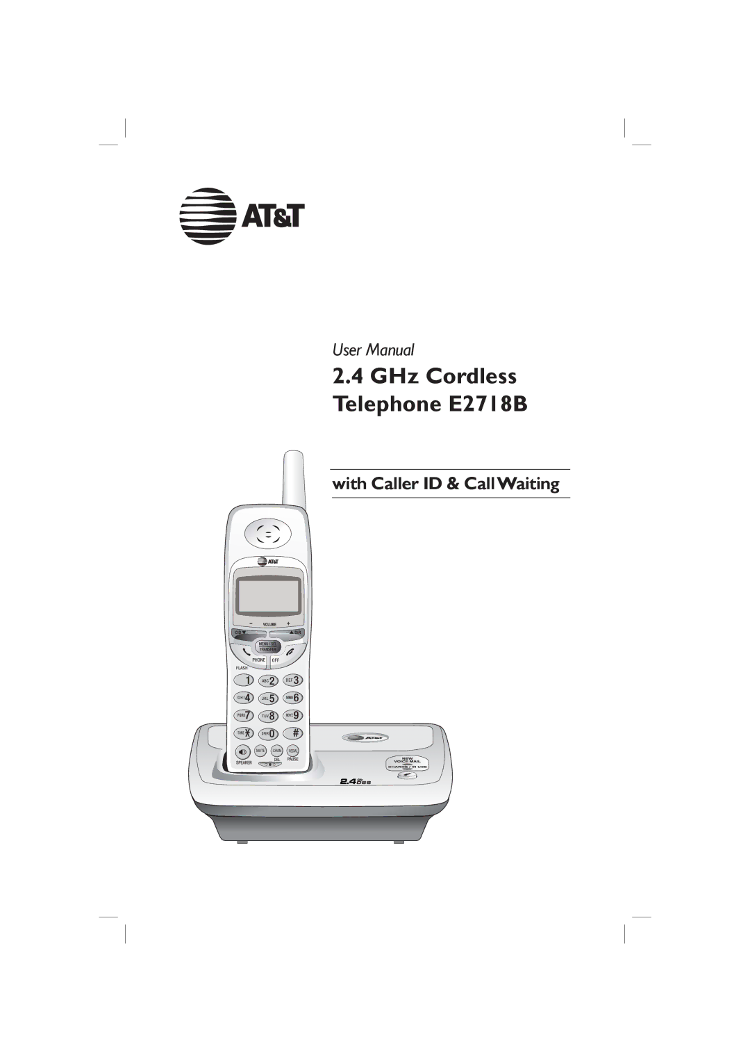 AT&T user manual GHz Cordless Telephone E2718B 