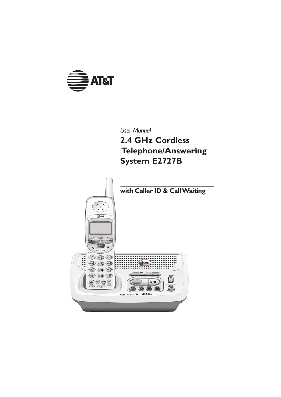 AT&T user manual GHz Cordless Telephone/Answering System E2727B 