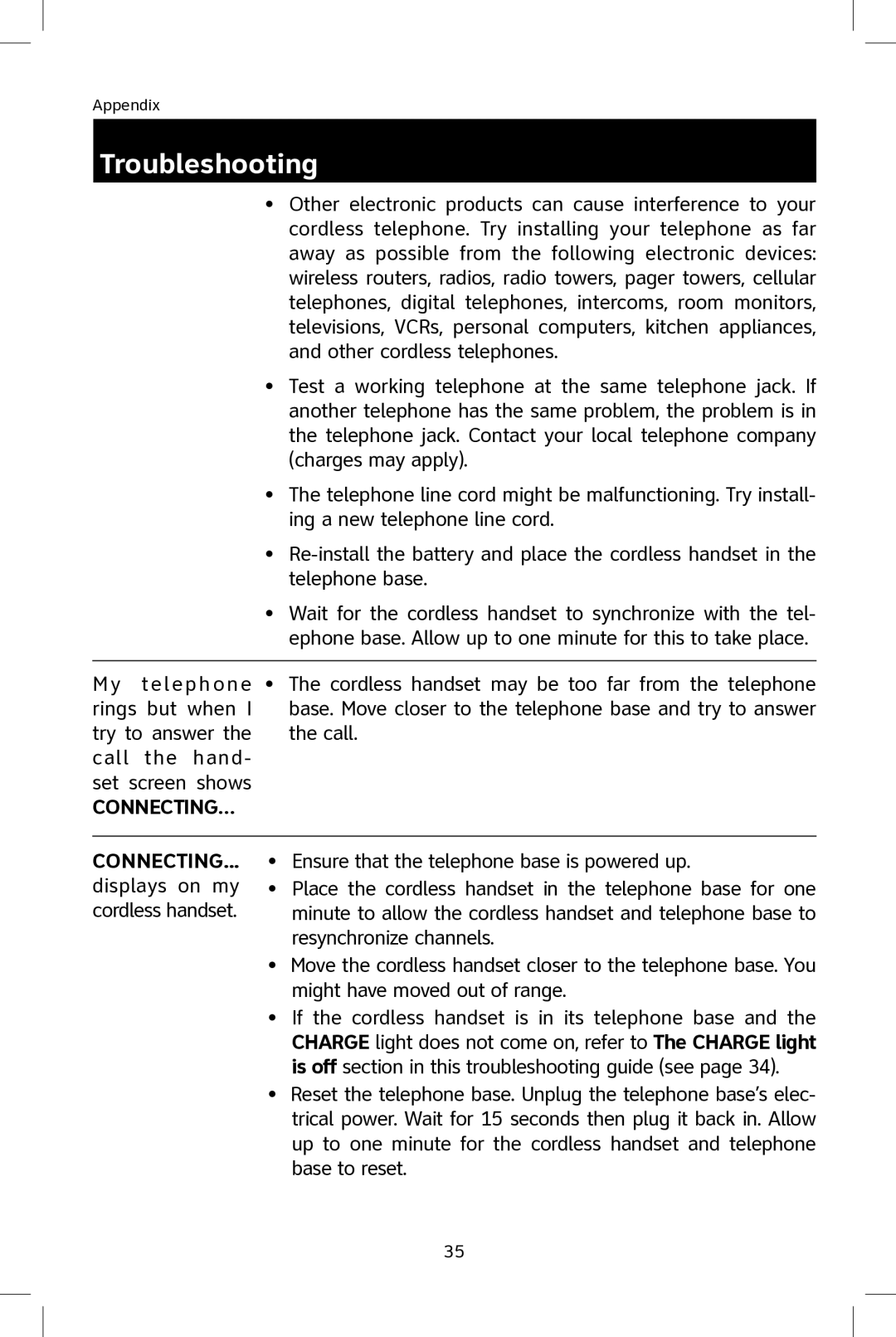 AT&T E2801 user manual Connecting… 