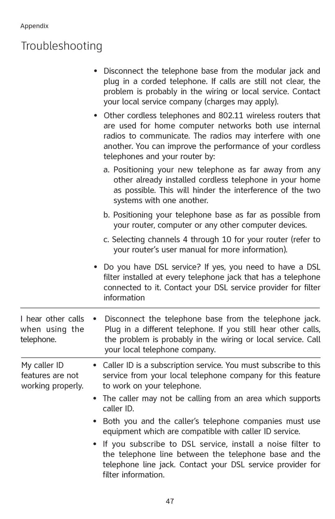 AT&T E2811 user manual Disconnect the telephone base from the modular jack 