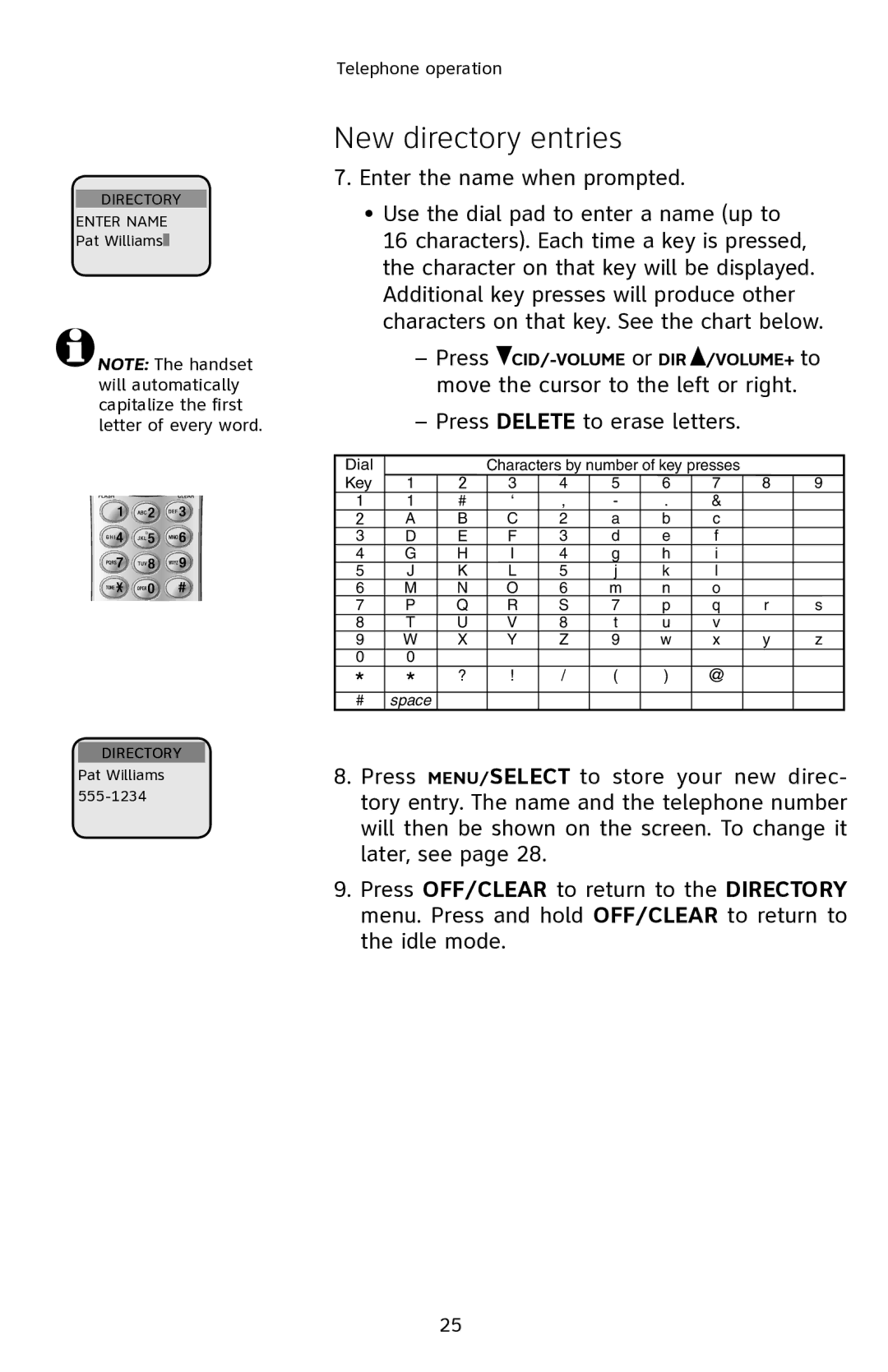 AT&T E2901 user manual Enter the name when prompted 