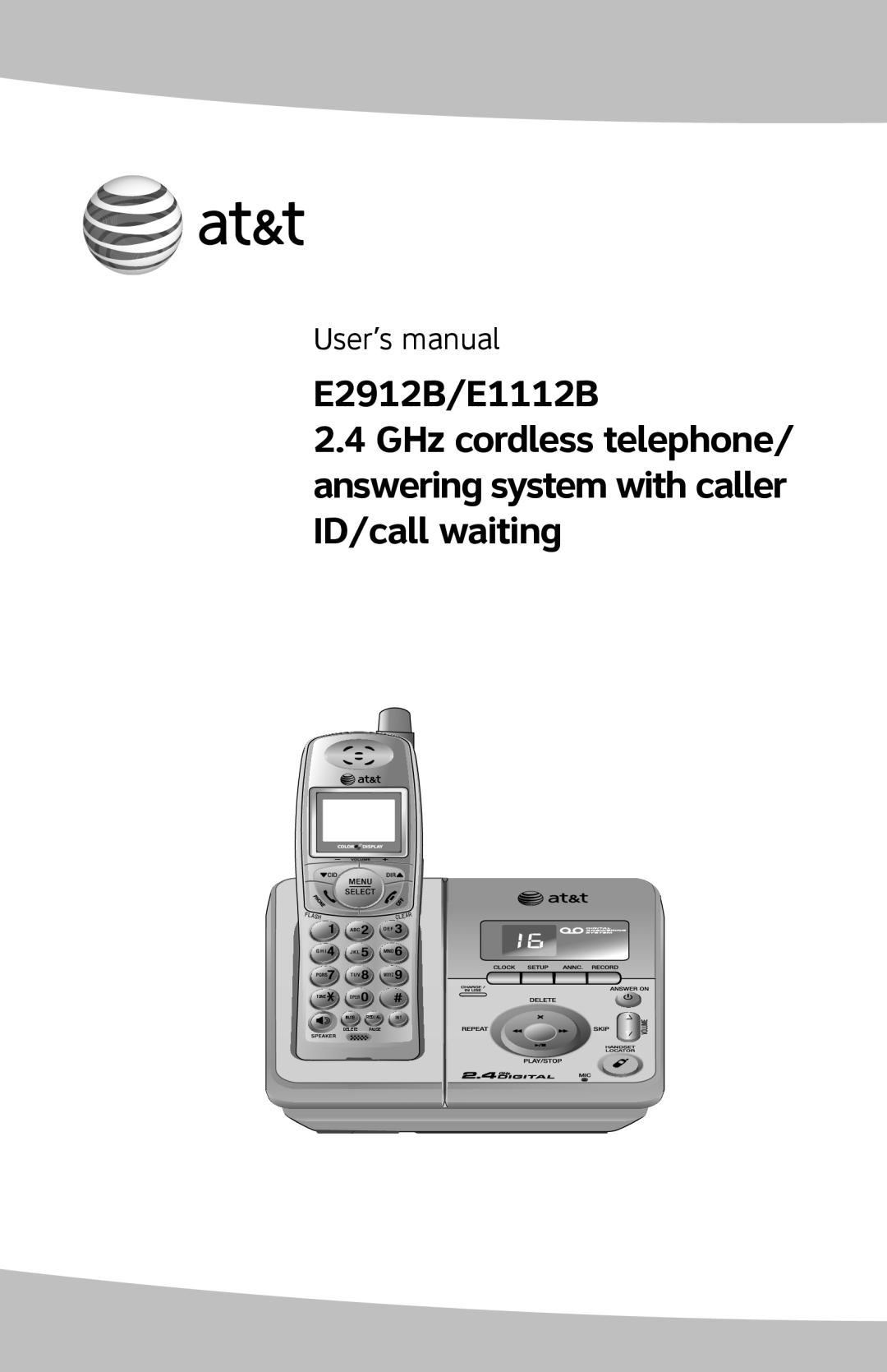 AT&T user manual E2912B/E1112B, User’s manual, Flash, Clear, Tone, Mute, Redial, Delete, Pause 