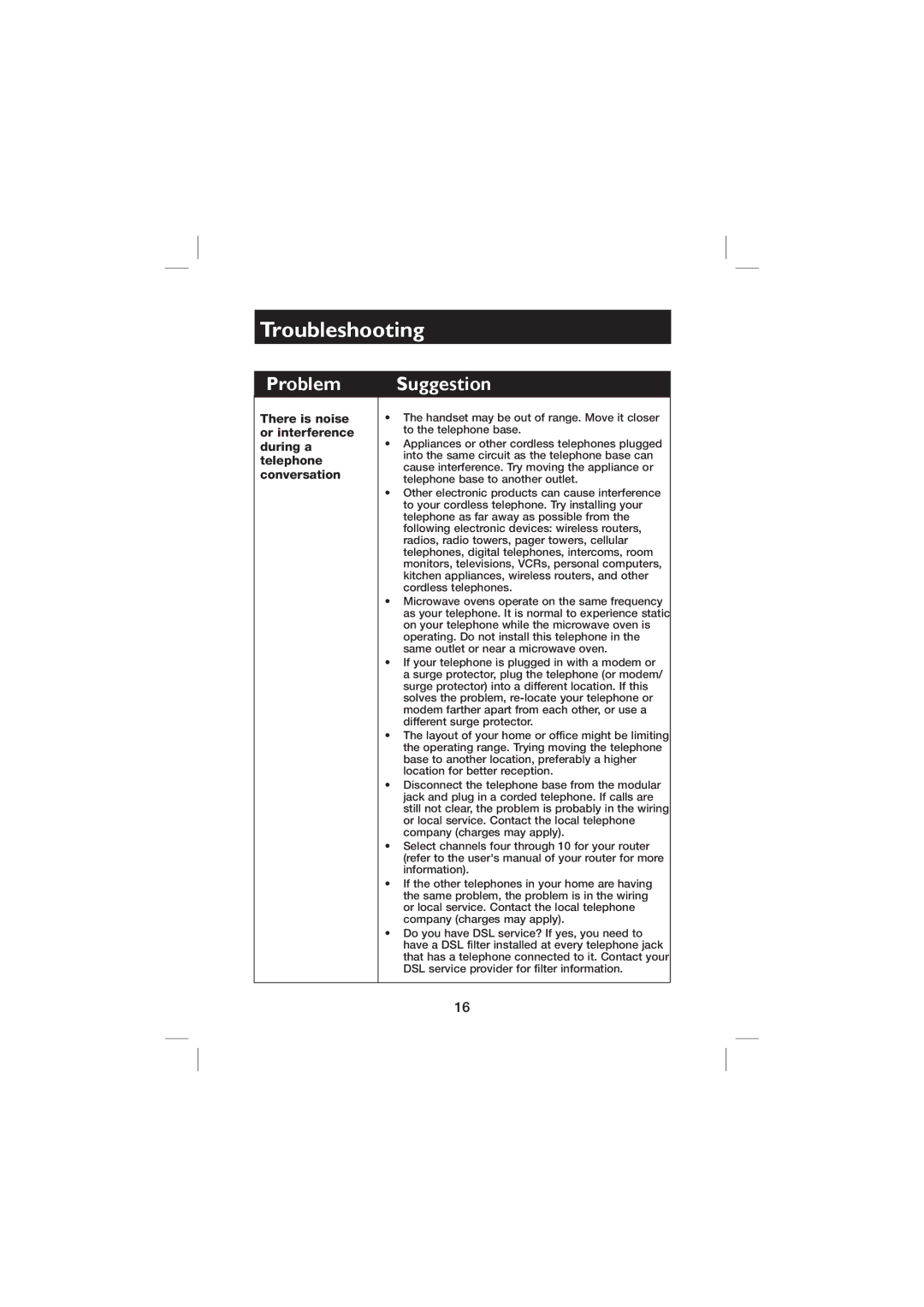 AT&T E560-2 user manual Troubleshooting 