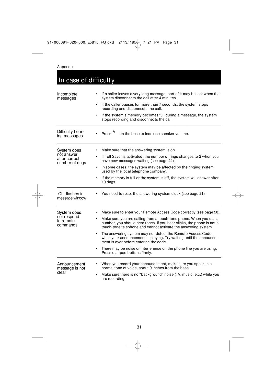 AT&T E5815 user manual Incomplete 