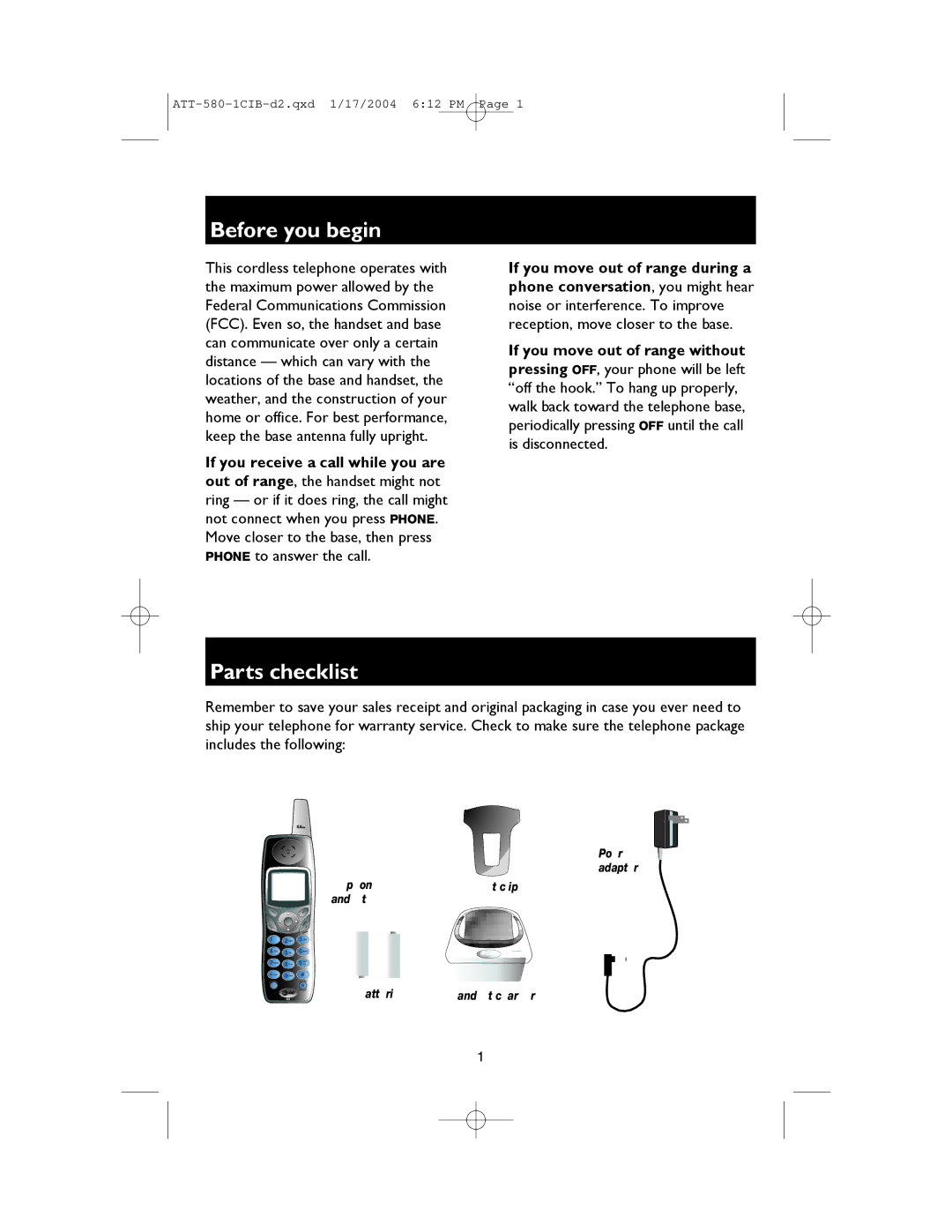 AT&T E5860 user manual Telephone 