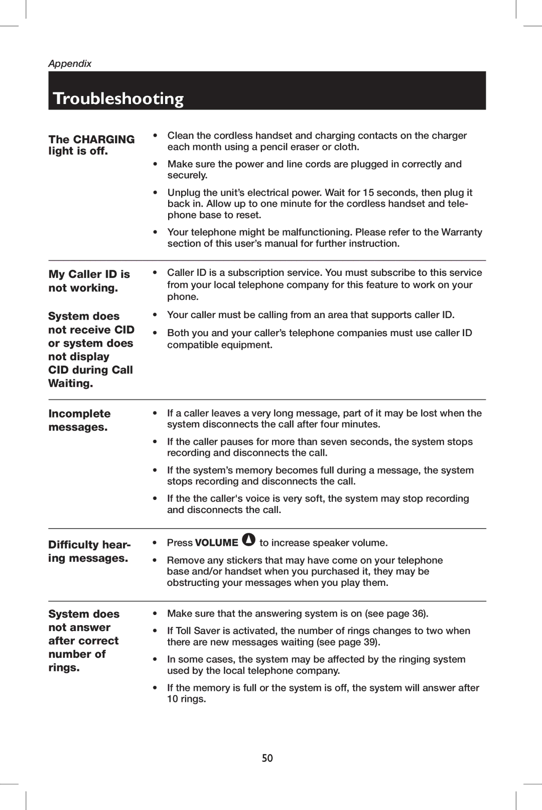 AT&T E5908 user manual Charging light is off 