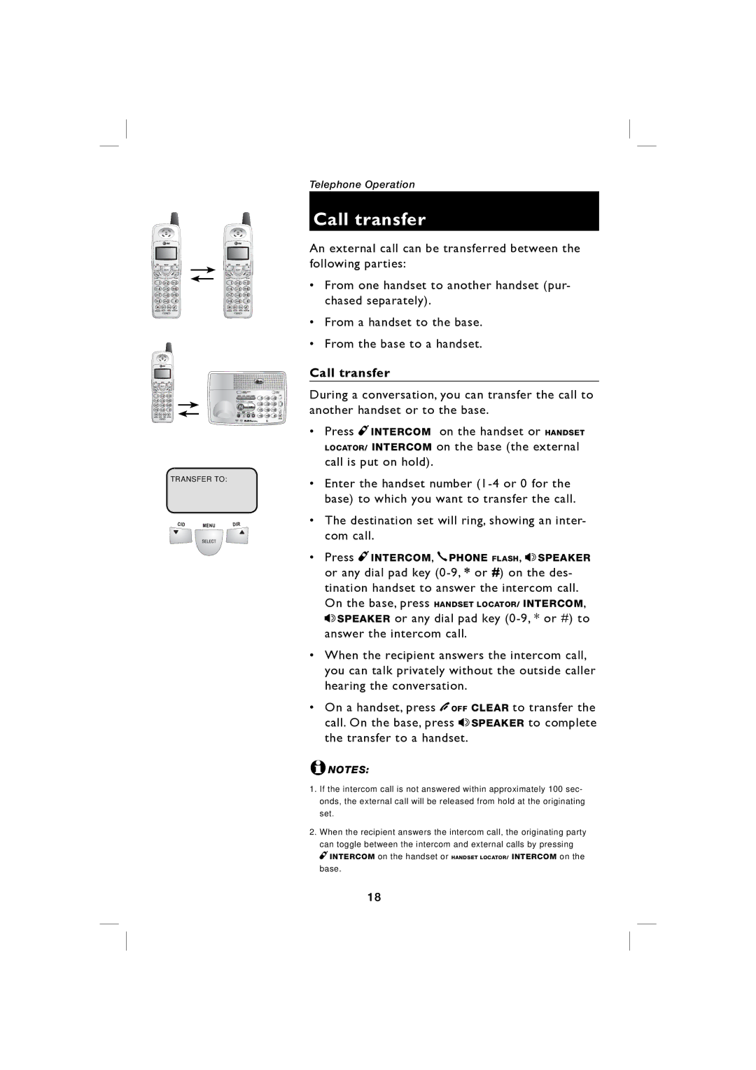 AT&T E5917 user manual Call transfer 