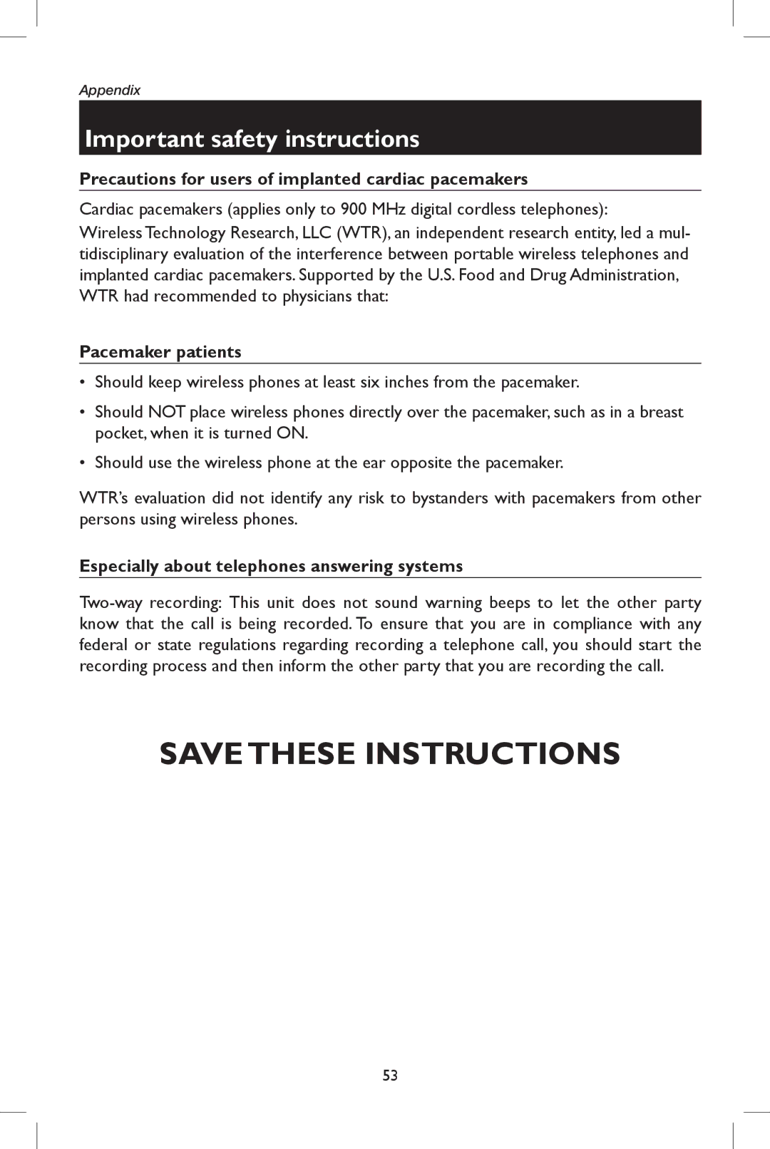 AT&T E5937 user manual Precautions for users of implanted cardiac pacemakers, Pacemaker patients 