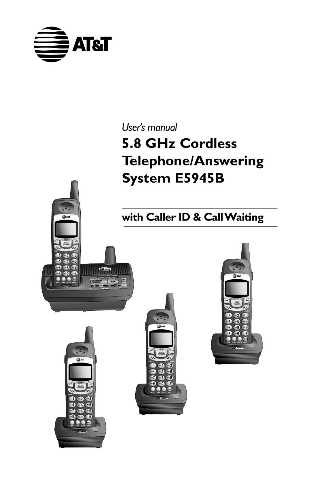 AT&T user manual GHz Cordless Telephone/Answering System E5945B 