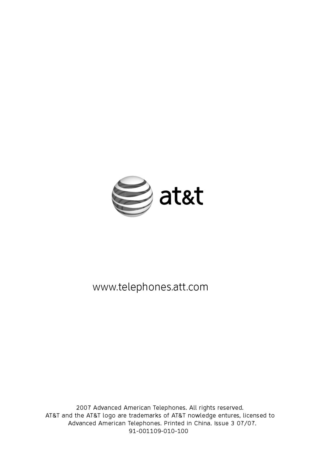 AT&T E598-1 quick start 