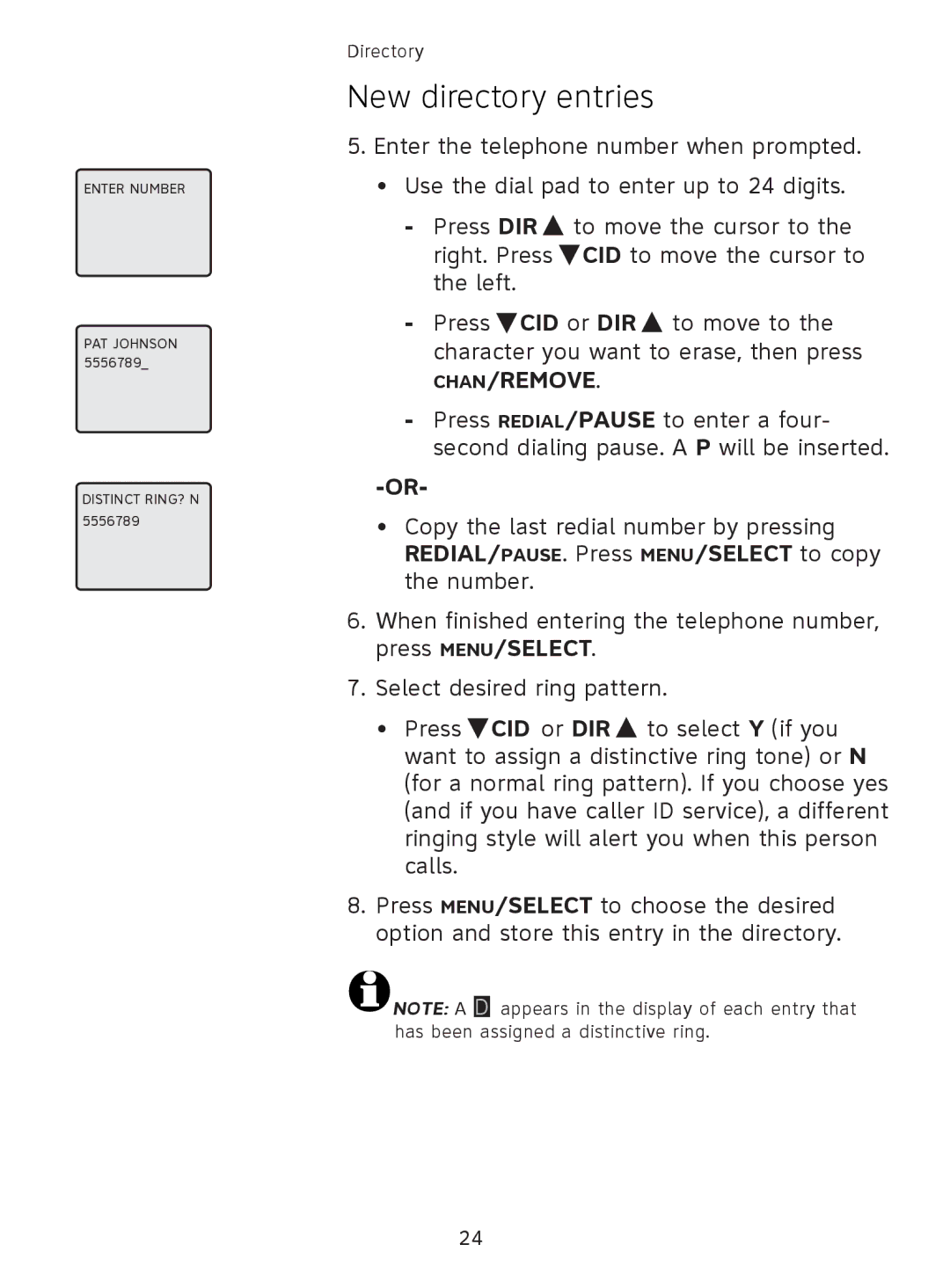 AT&T EL41108 user manual Enter Number 