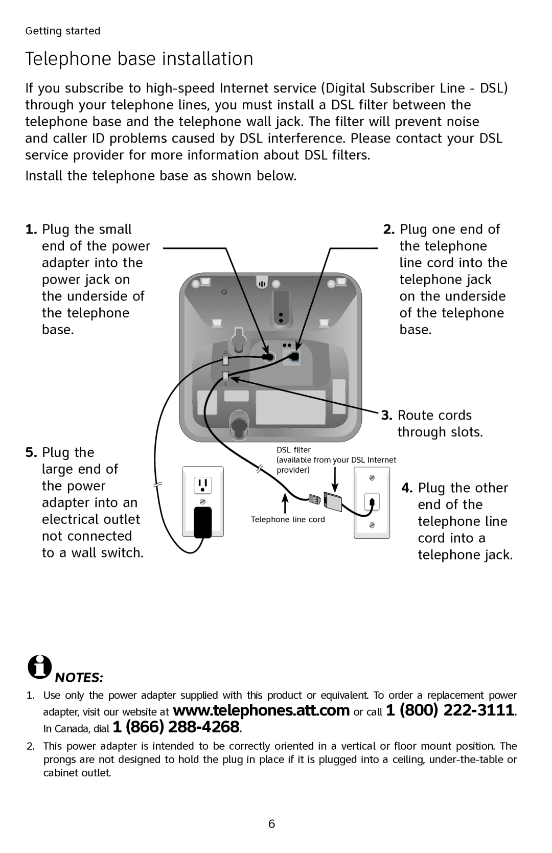 AT&T EL42108 user manual Plug the other End 