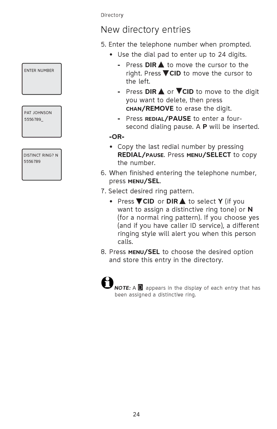 AT&T EL42308, EL42208, EL42258 user manual Enter Number 