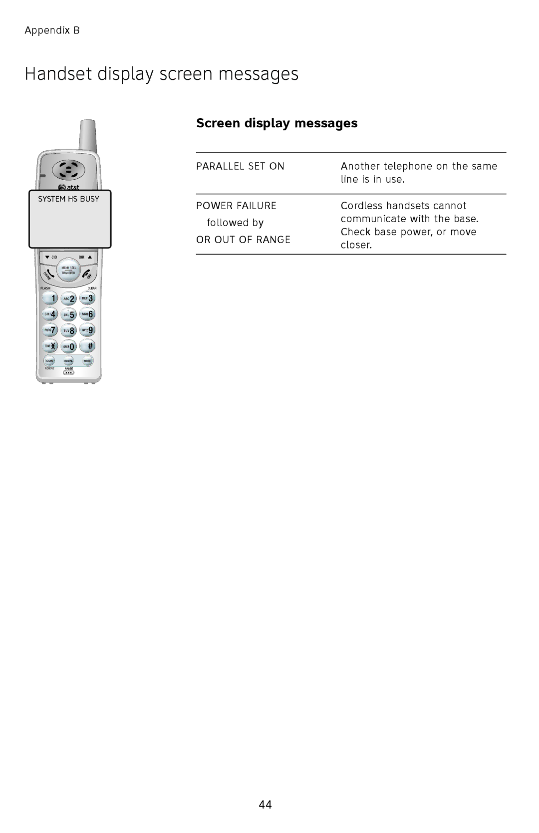 AT&T EL42208, EL42308, EL42258 user manual Parallel SET on 