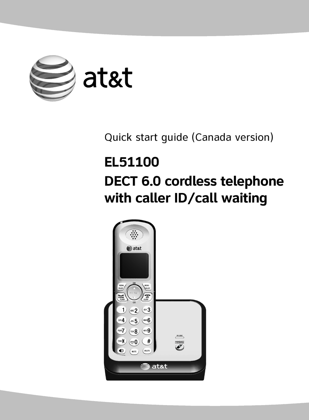 AT&T EL51100 quick start 