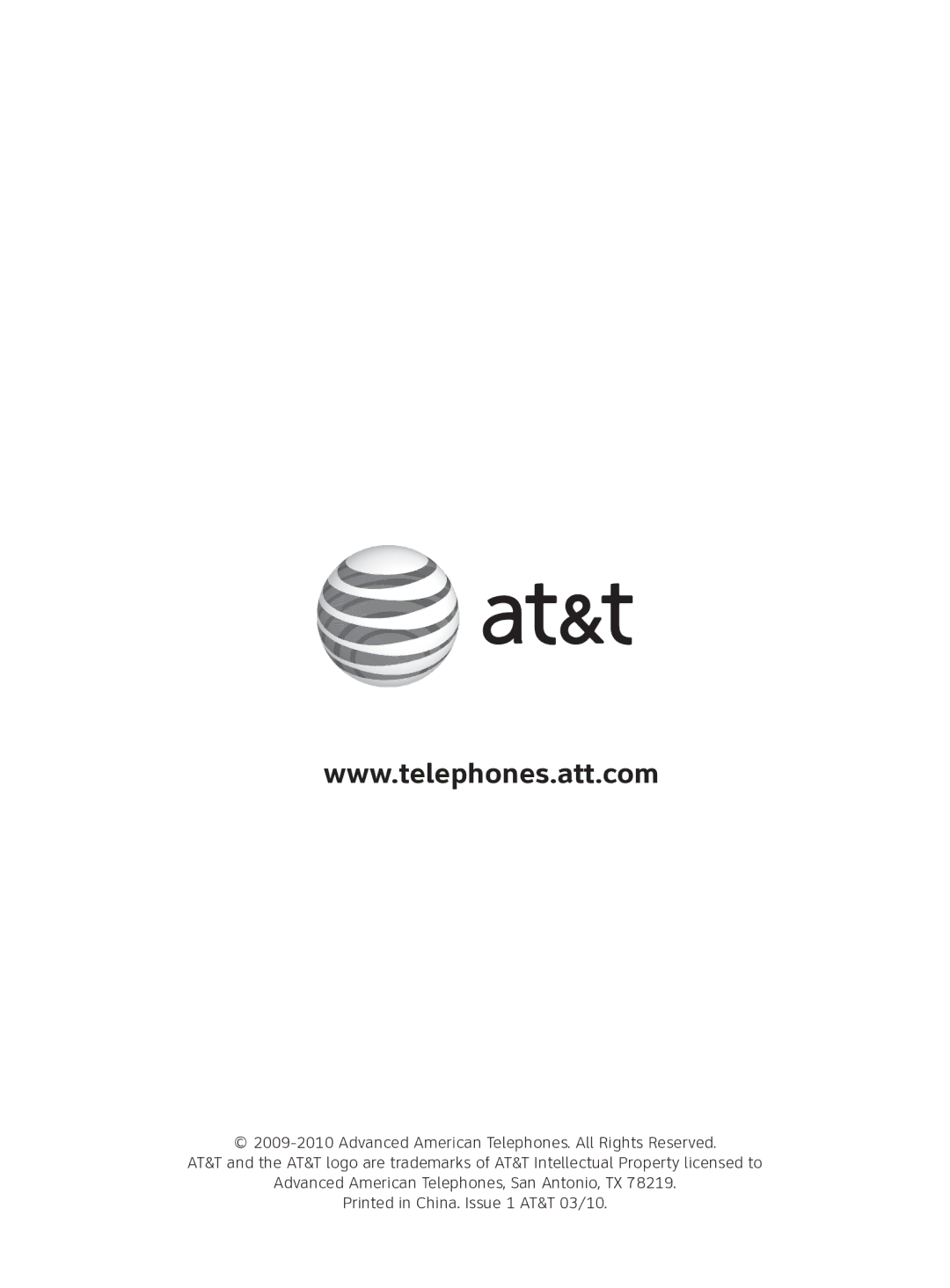 AT&T EL51100 quick start 