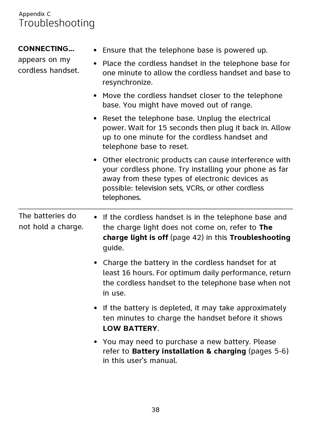 AT&T EL51109 user manual Connecting 