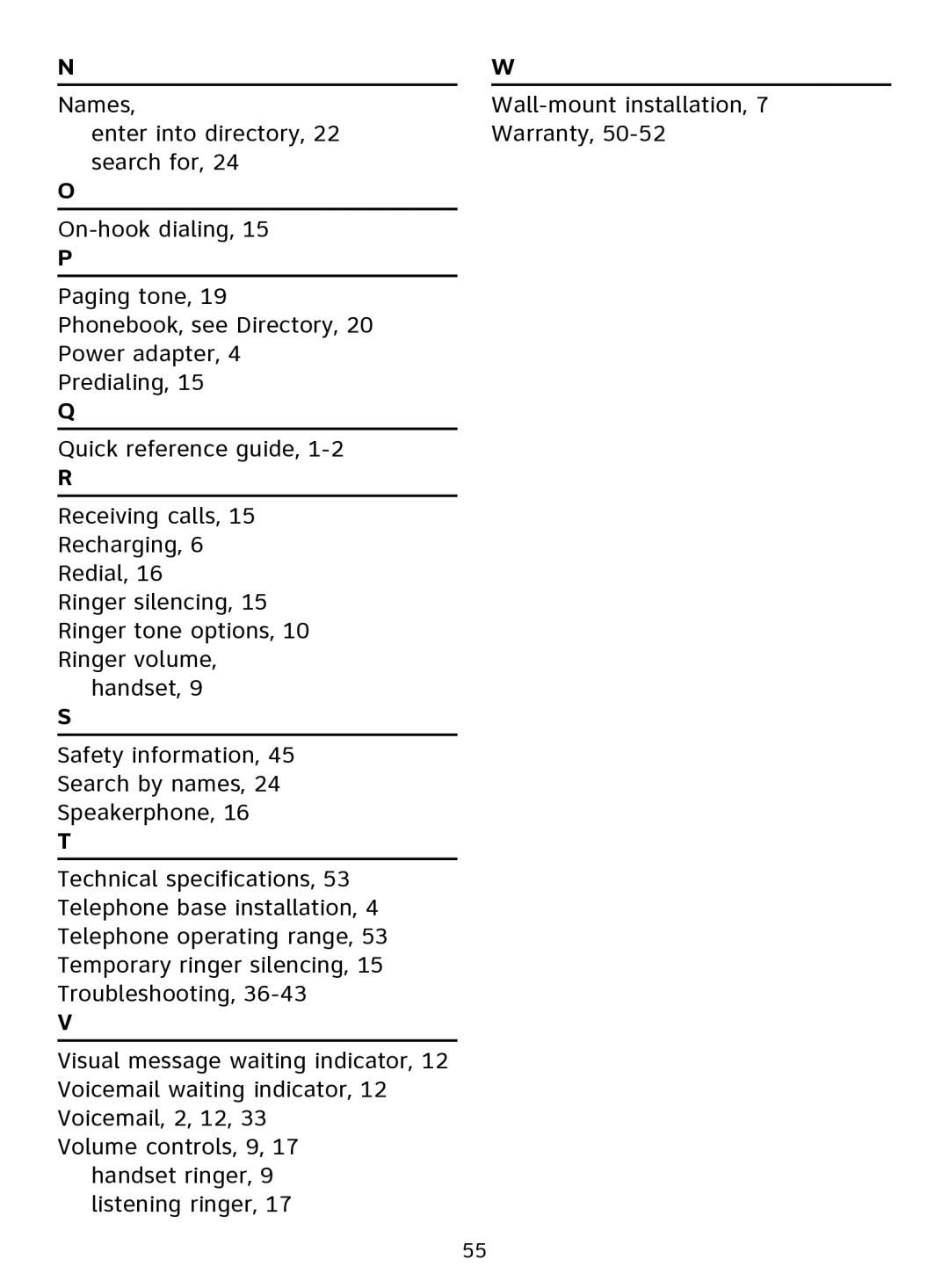 AT&T EL51109 user manual 