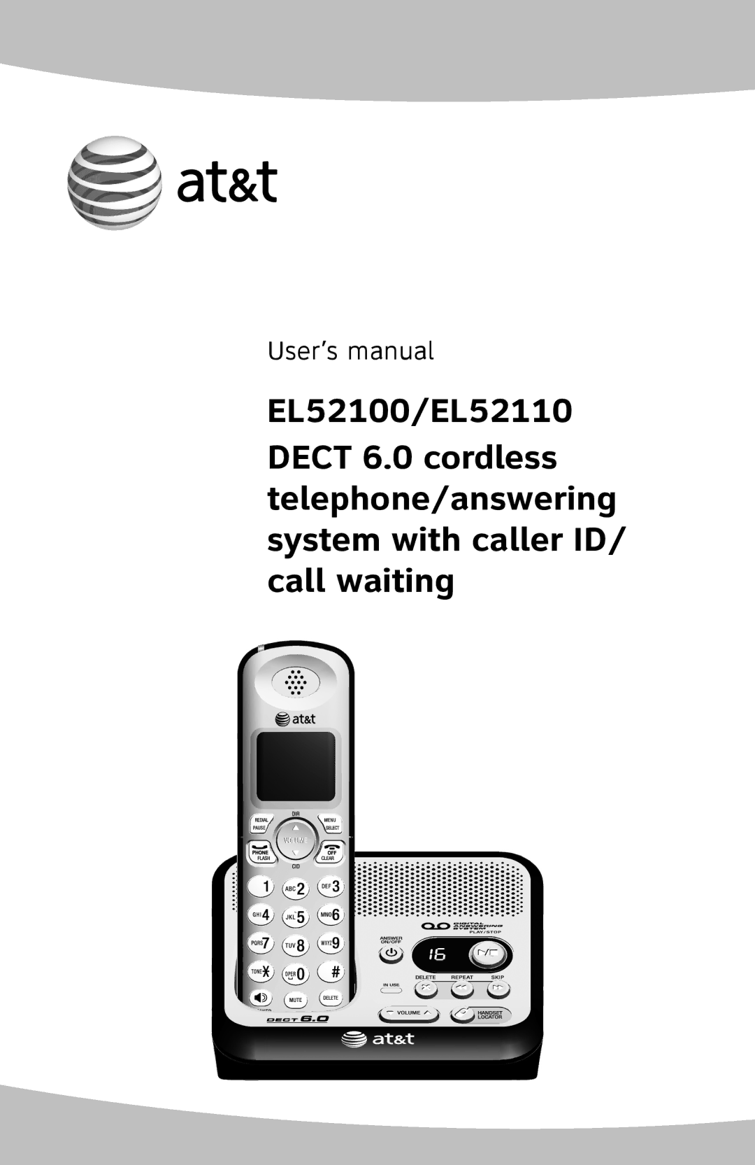 AT&T EL52100, EL52110 user manual User’s manual 