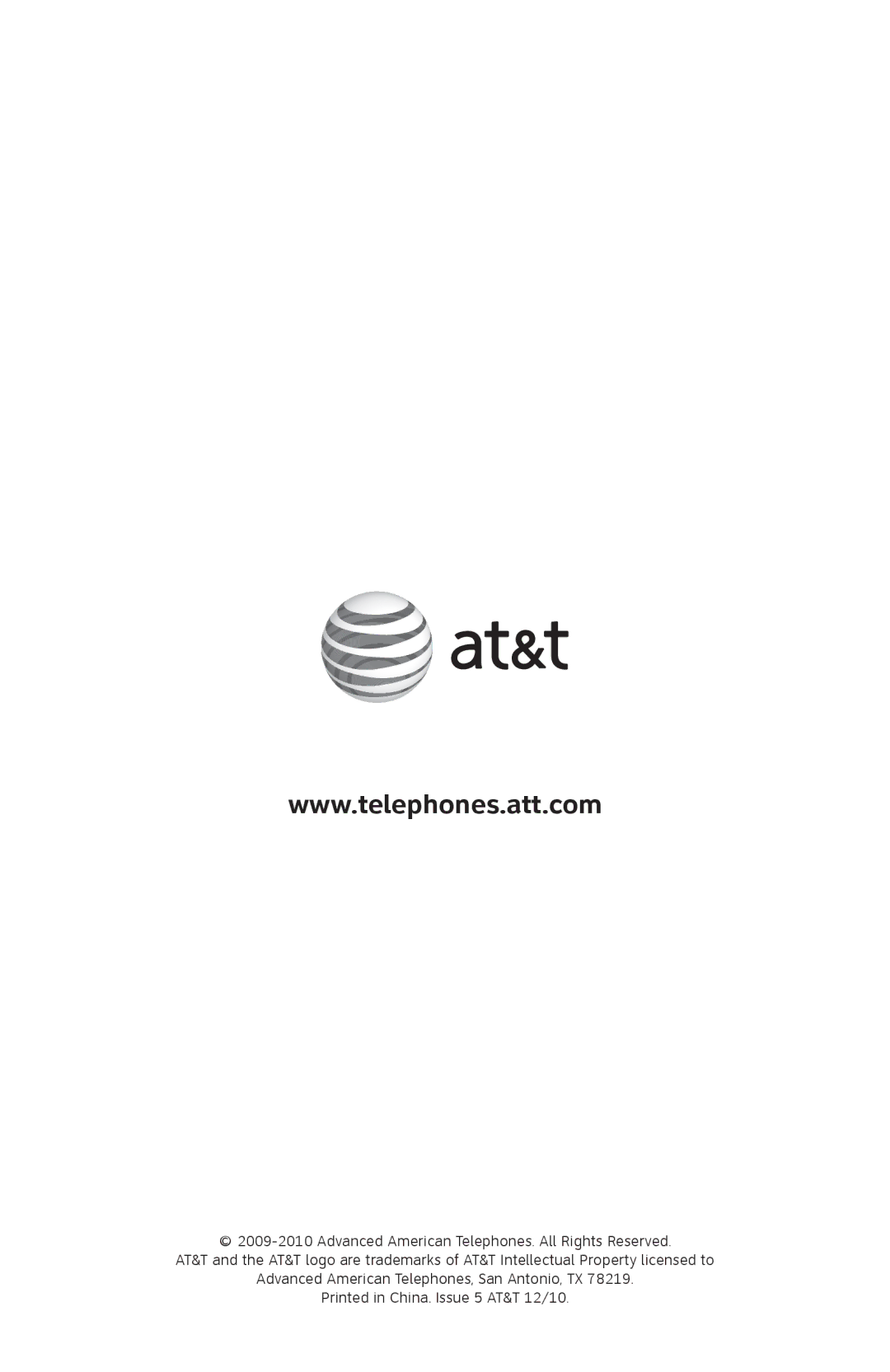 AT&T EL52110, EL52100 user manual 