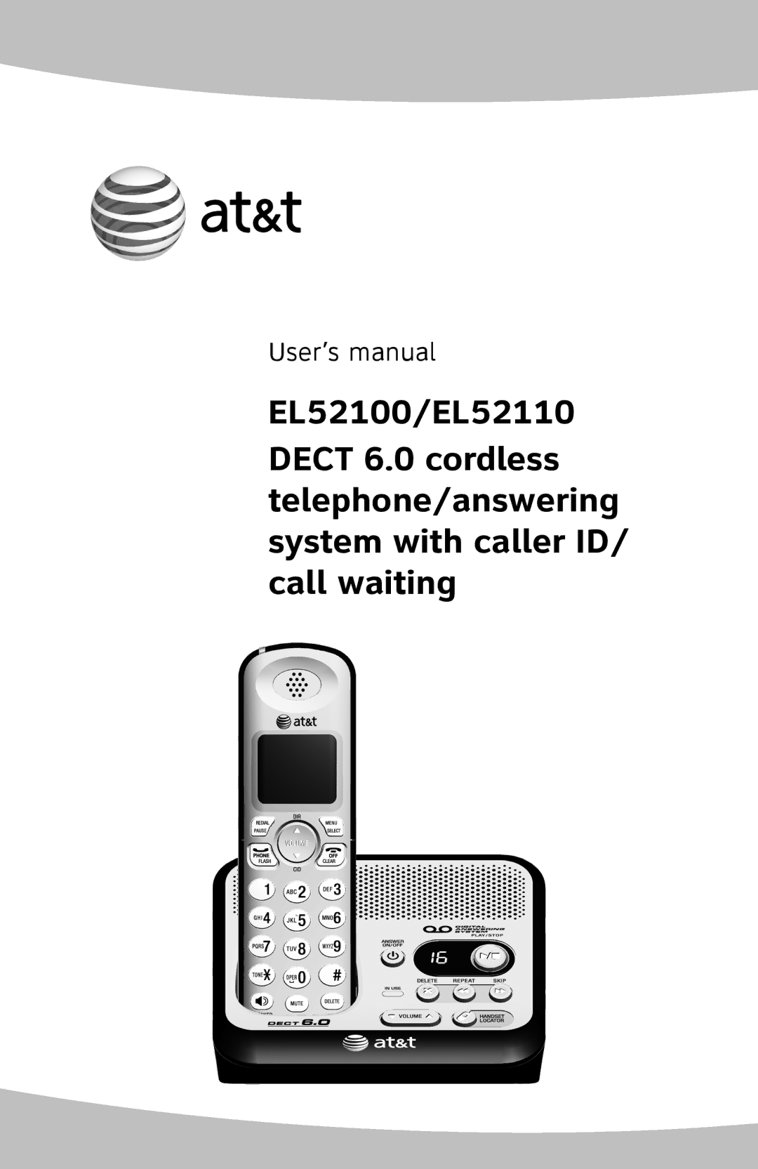 AT&T EL52100, EL52110 user manual User’s manual 