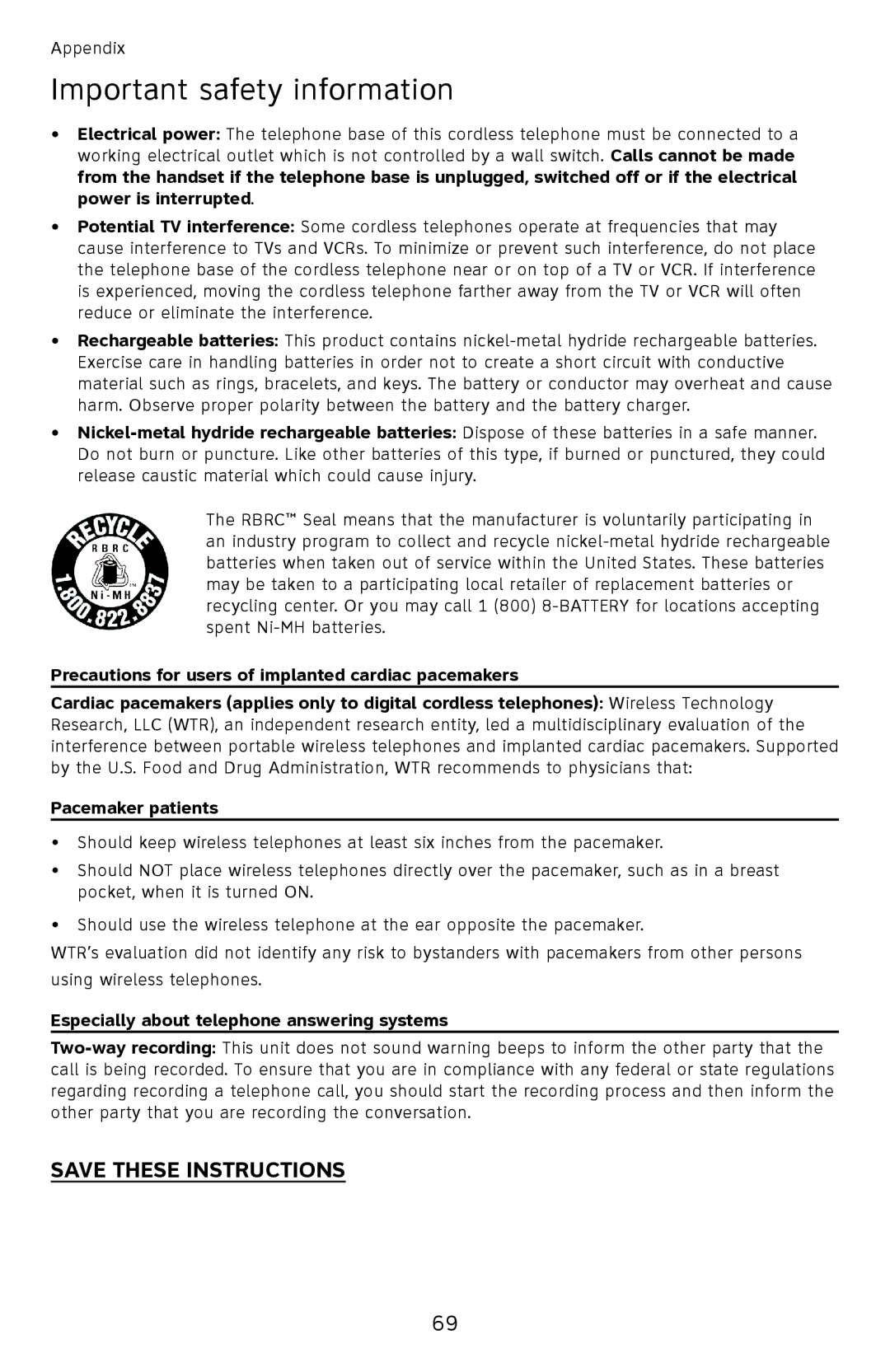 AT&T EL52401, EL52351, EL52301, EL52201, EL52251 user manual Especially about telephone answering systems 