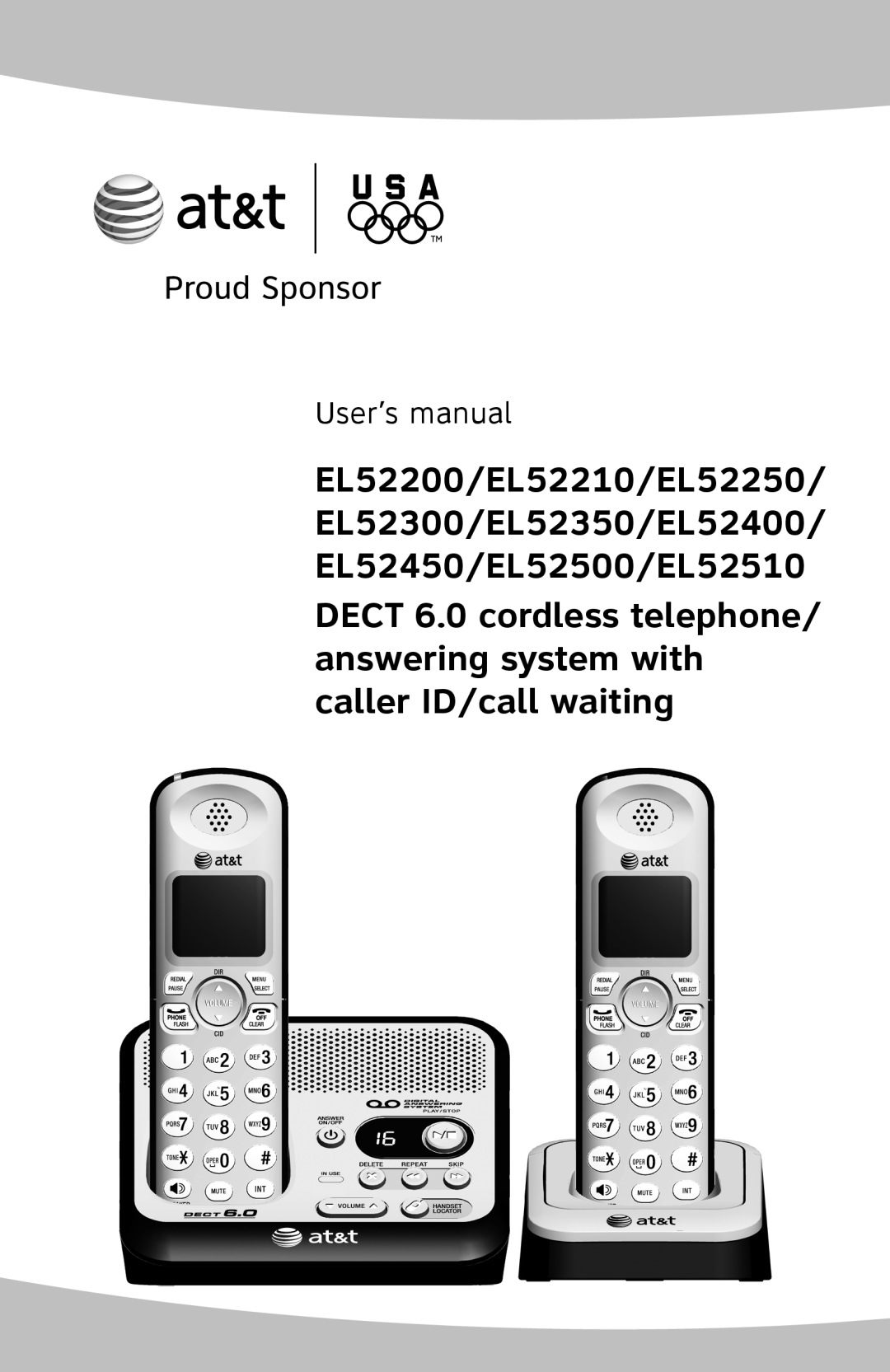 AT&T user manual User’s manual, EL52200/EL52210/EL52250 EL52300/EL52350/EL52400, EL52450/EL52500/EL52510 