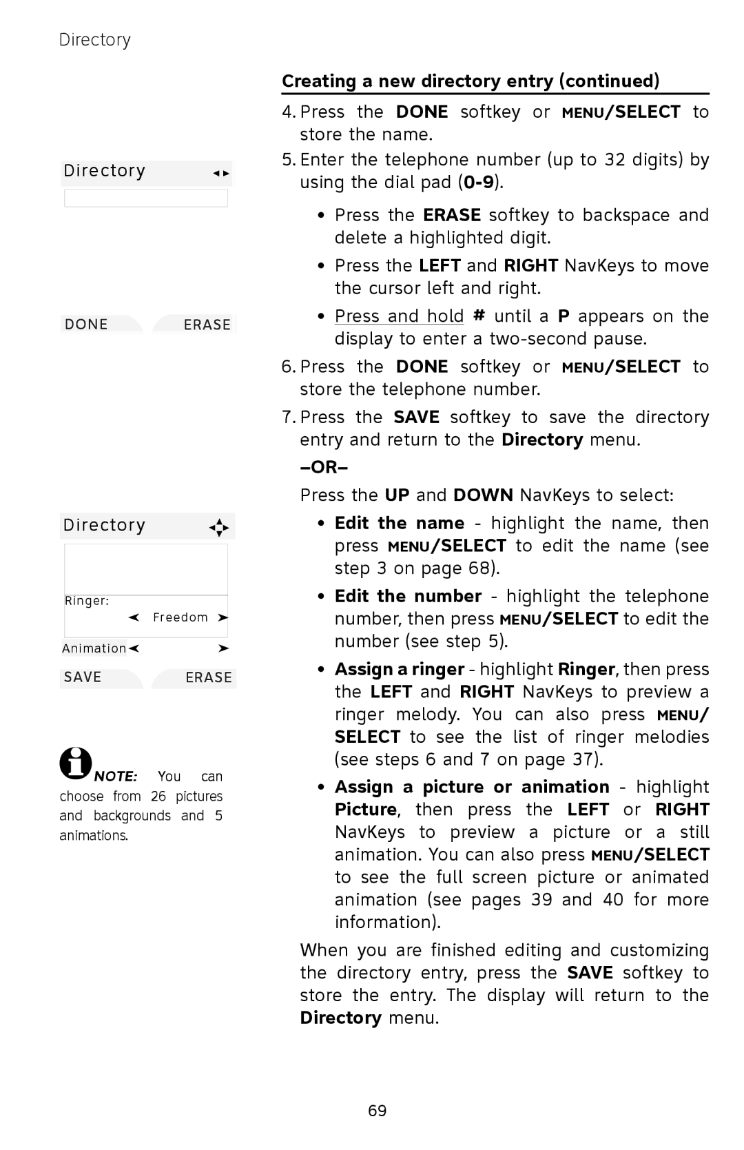 AT&T EP5632/EP5632-2 user manual Saveerase 