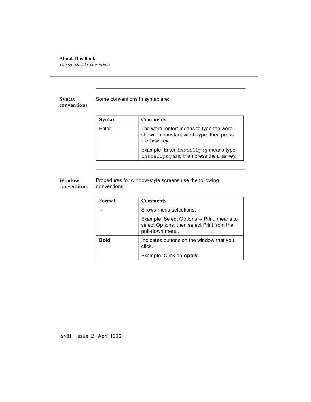 AT&T G3 manual Conventions Syntax Comments 