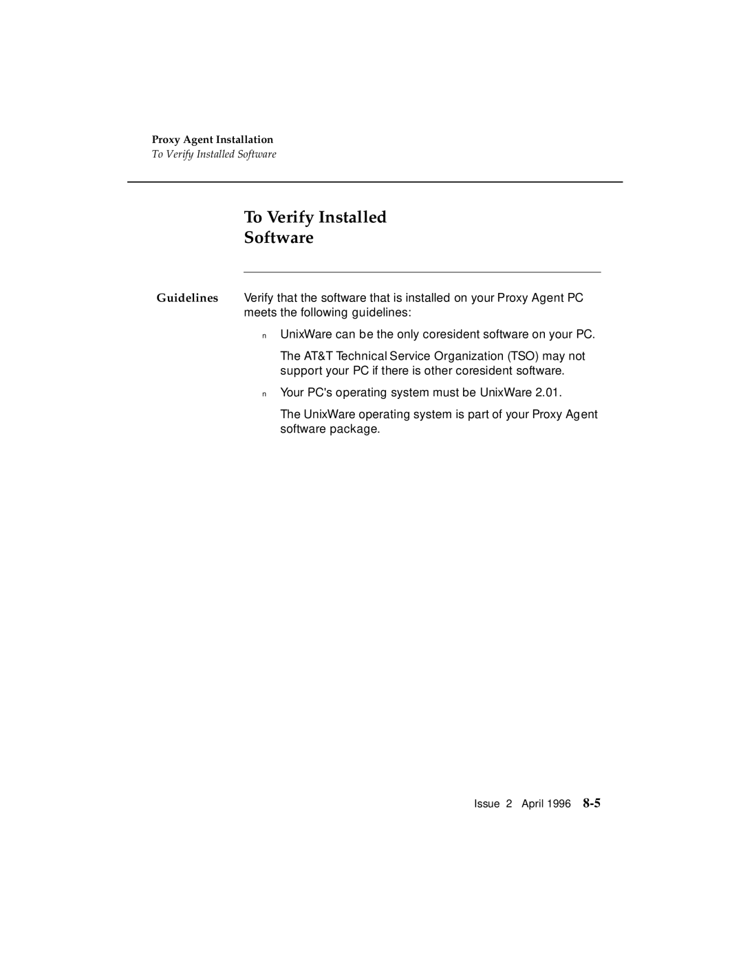 AT&T G3 manual To Verify Installed Software 