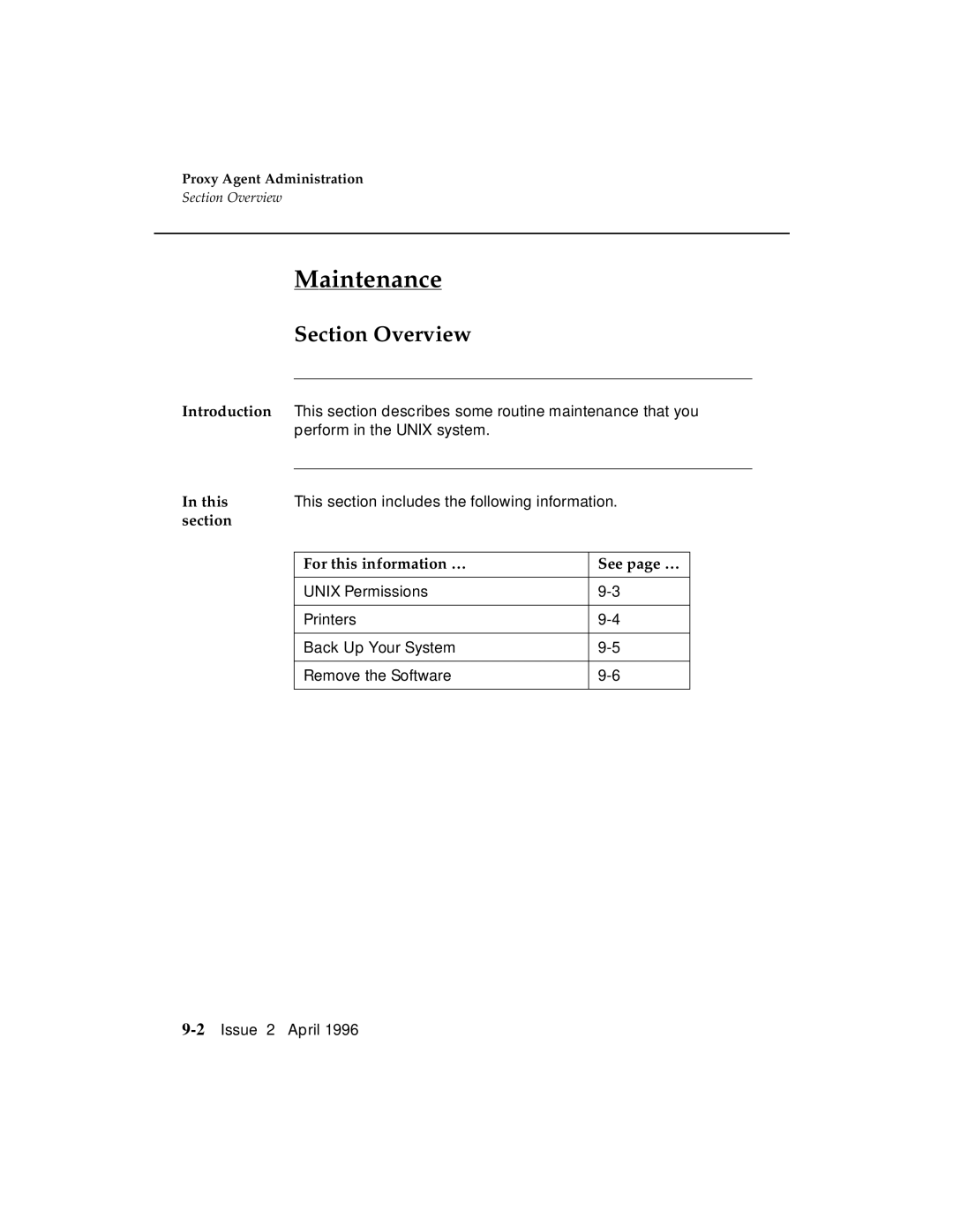 AT&T G3 manual Maintenance, Section Overview 