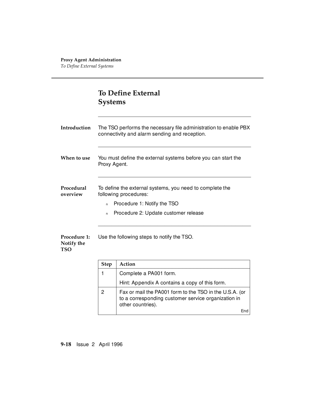 AT&T G3 manual To Define External Systems, Notify 