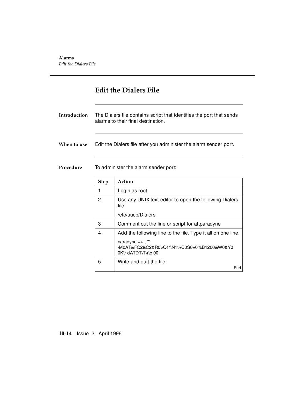 AT&T G3 manual Edit the Dialers File 