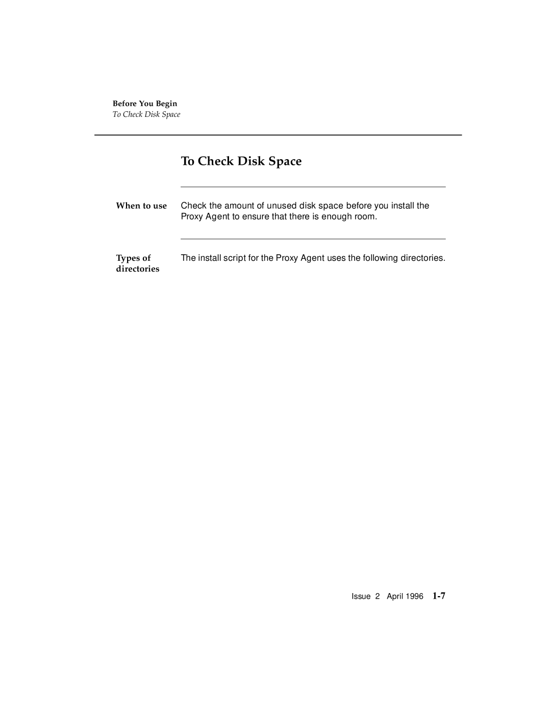 AT&T G3 manual To Check Disk Space, Directories 