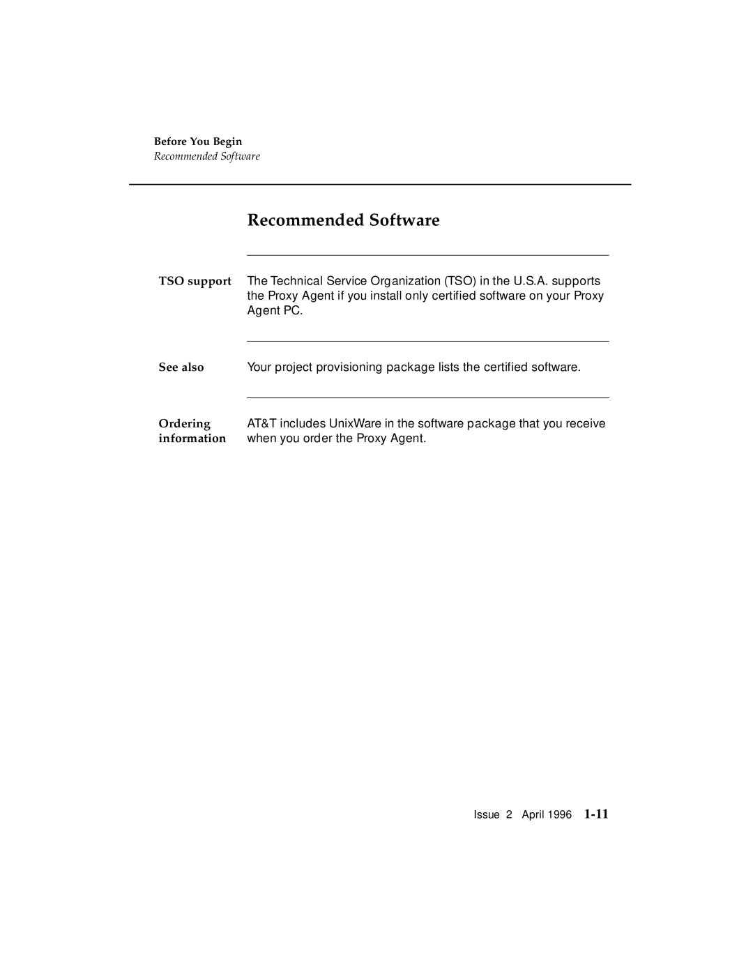 AT&T G3 manual Recommended Software 