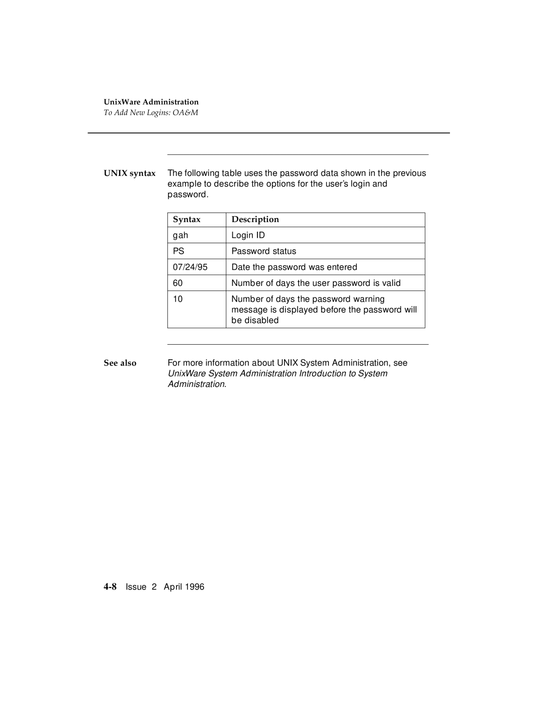 AT&T G3 manual Syntax Description, See also 