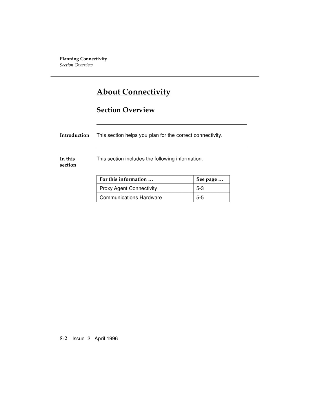 AT&T G3 manual About Connectivity, Section Overview 