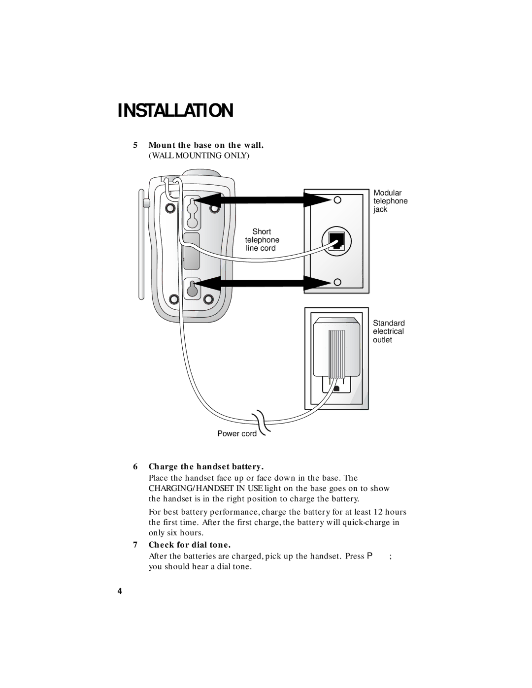 AT&T HS8240 user manual Check for dial tone 