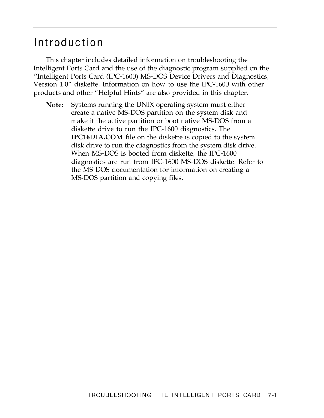 AT&T IPC-1600 manual Troubleshooting the Intelligent Ports Card 