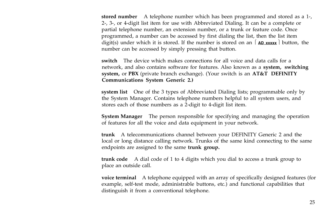 AT&T ISDN 7507, ISDN 7505, ISDN 7506 manual Communications System Generic 