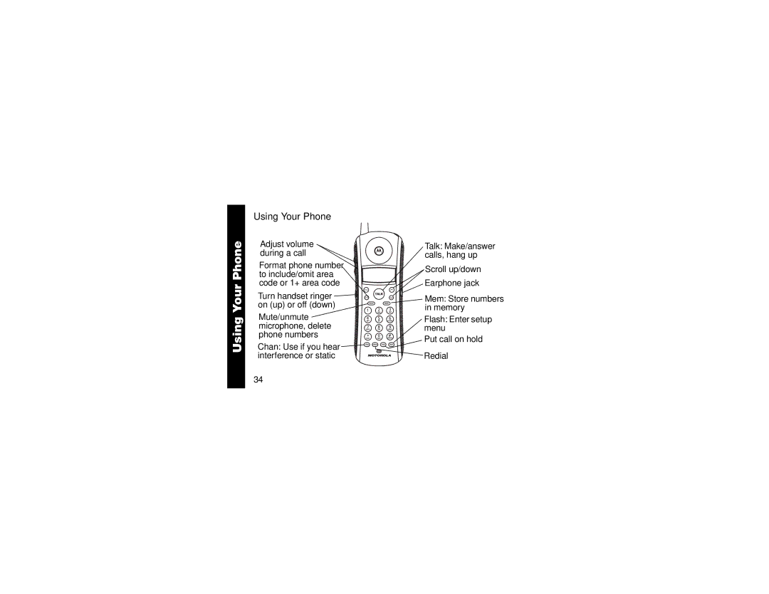 AT&T MA357 manual Using Your Phone 