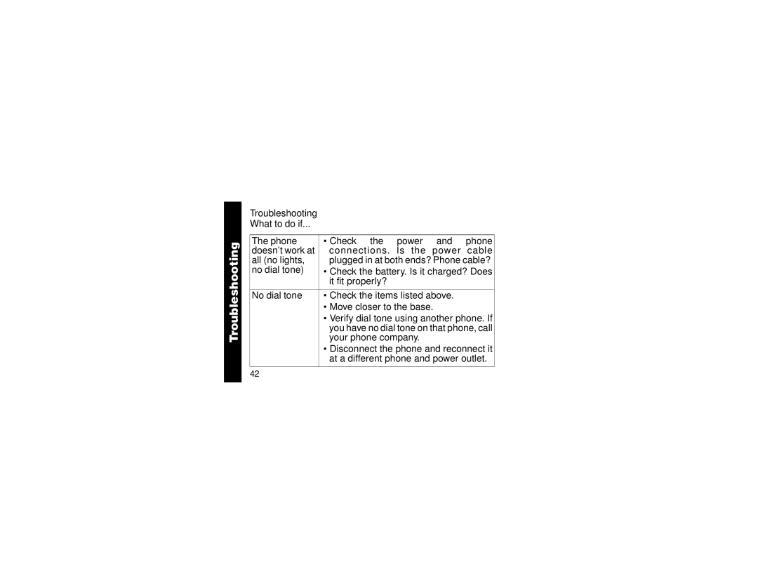 AT&T MA357 manual Troubleshooting, What to do if 