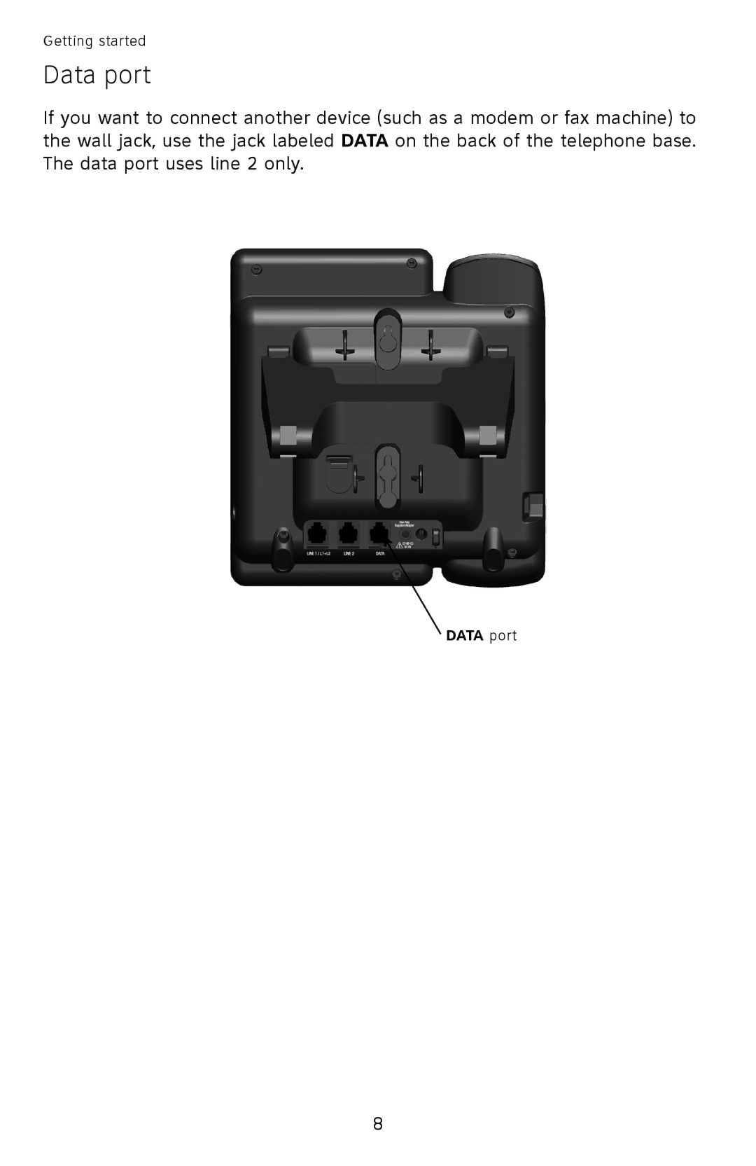 AT&T ML17959, ML17939 user manual Data port 