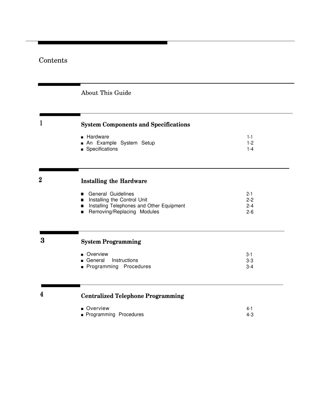 AT&T MLS-12DTM, MLS-12TM, MLS-6TM manual Contents 