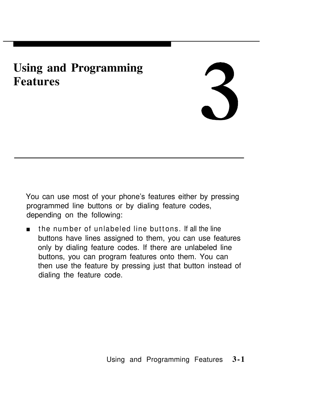 AT&T MLX-10 manual Using and Programming Features 