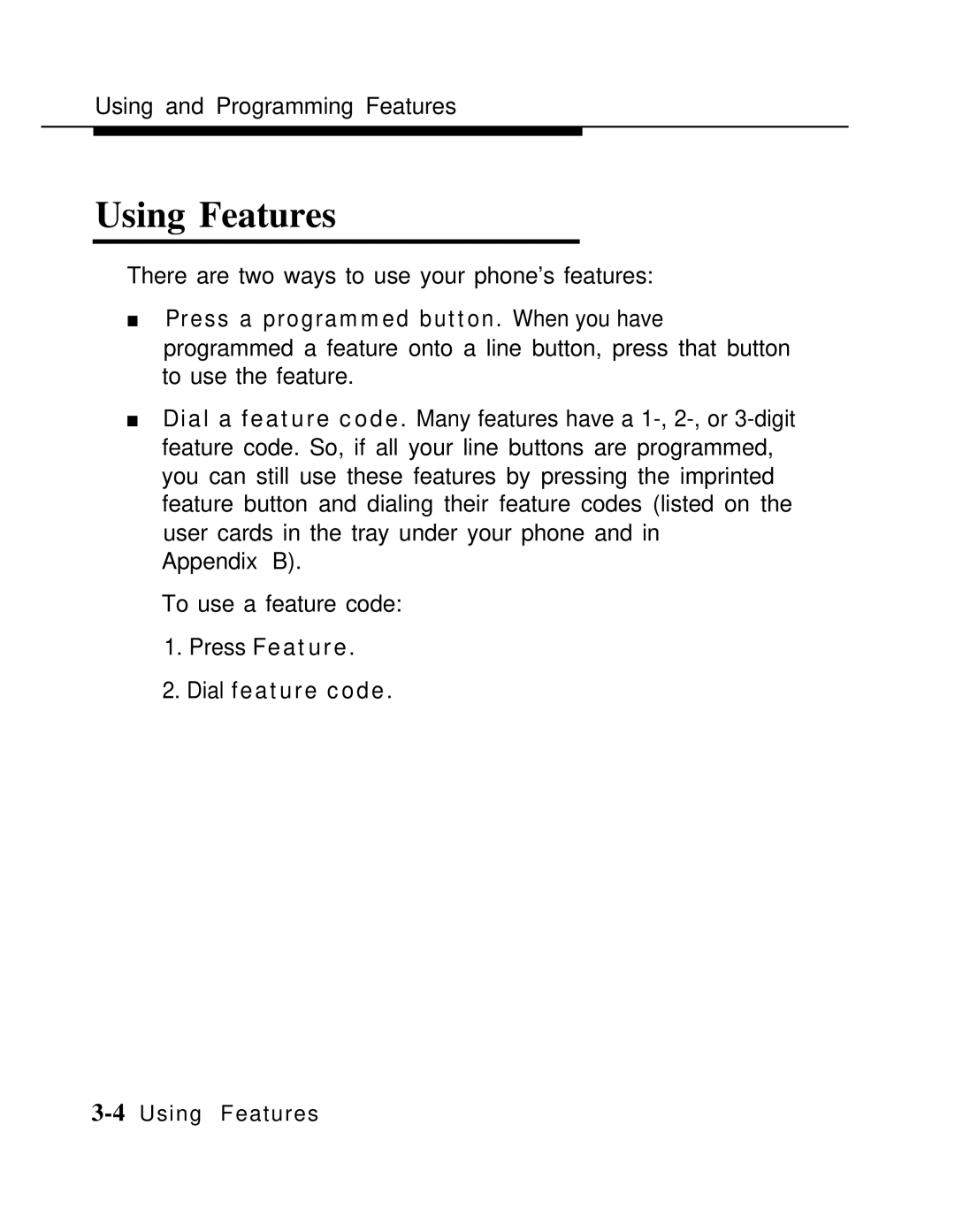 AT&T MLX-10 manual Using Features 