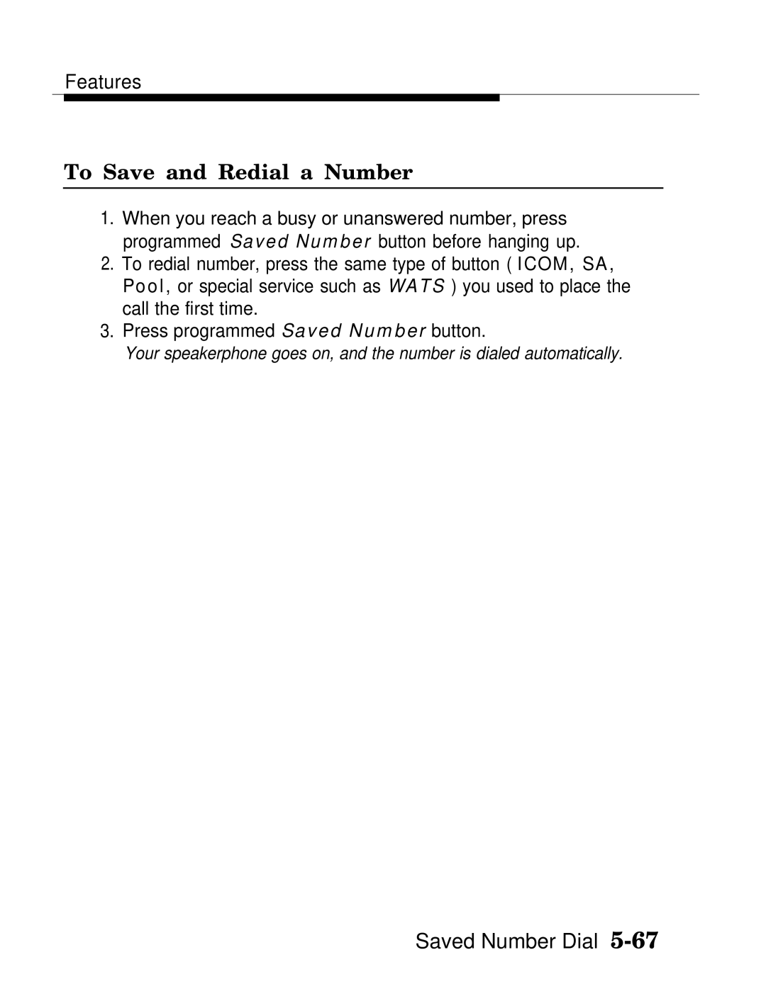 AT&T MLX-28D, MLX20L, MLX-10D manual To Save and Redial a Number 