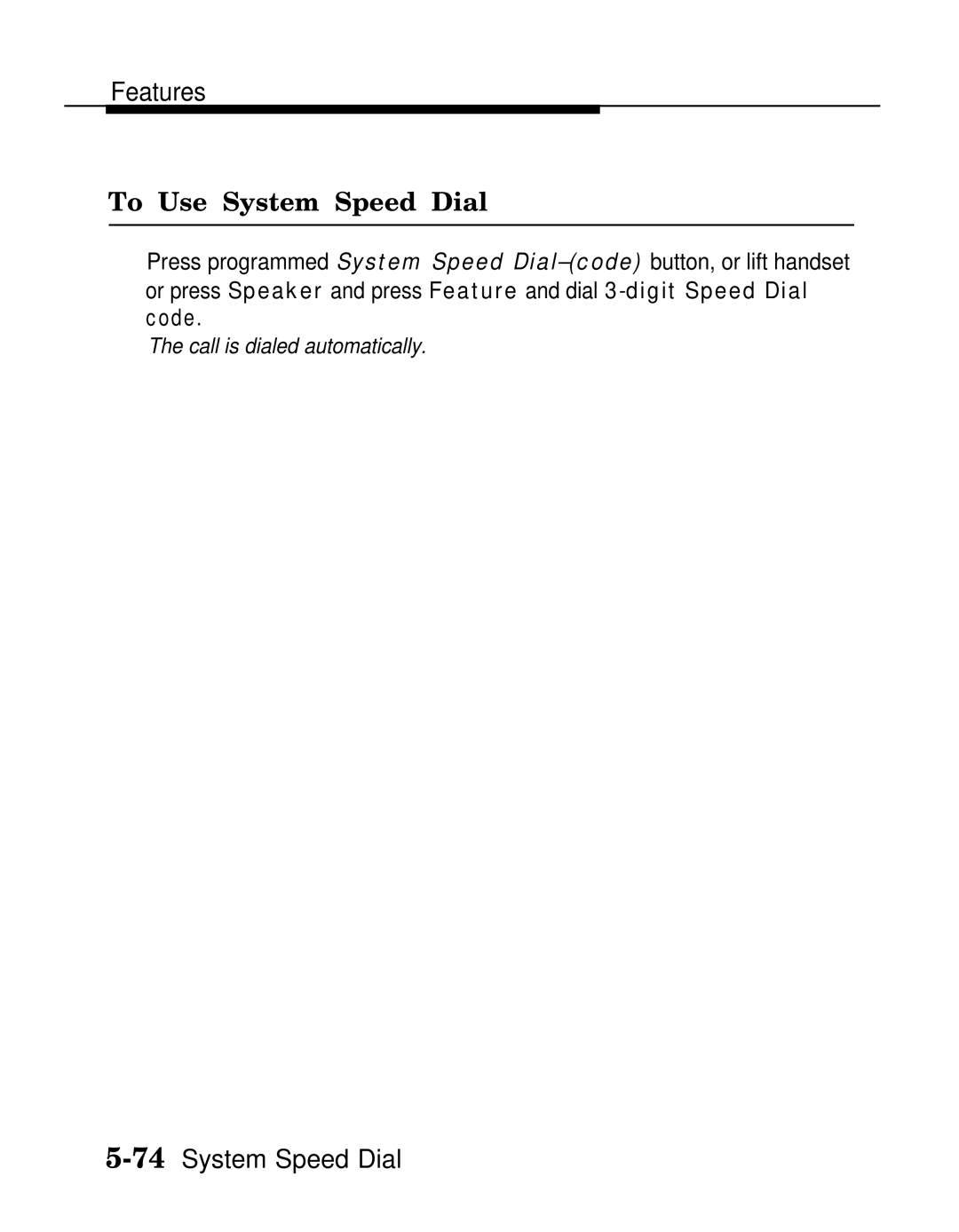 AT&T MLX-10D, MLX20L, MLX-28D manual To Use System Speed Dial 