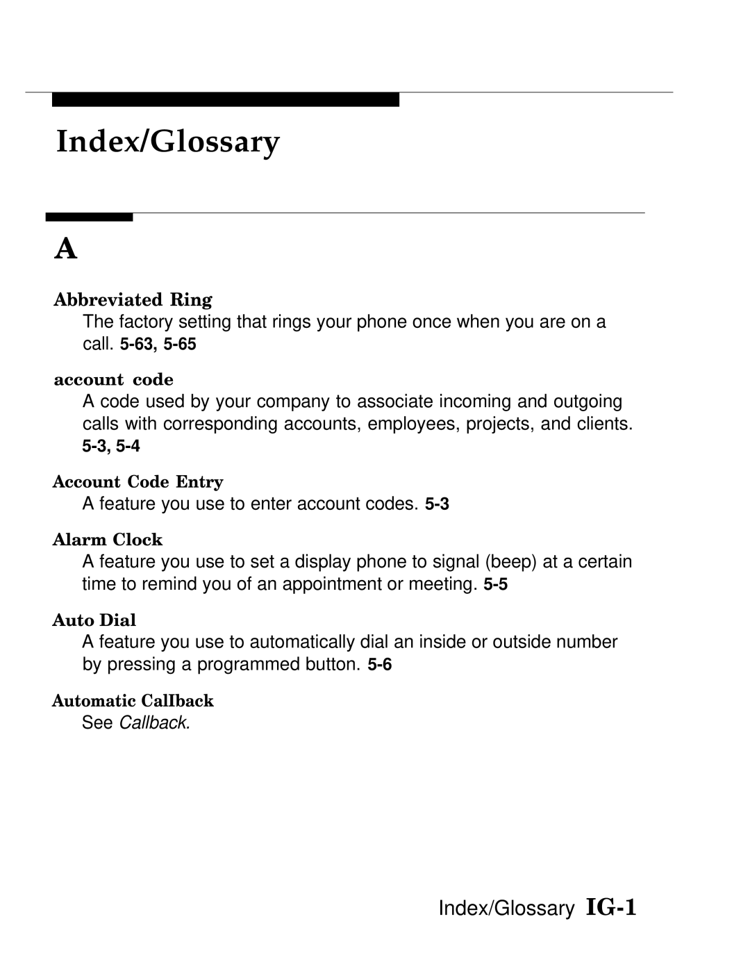 AT&T MLX20L, MLX-28D, MLX-10D manual Index/Glossary 